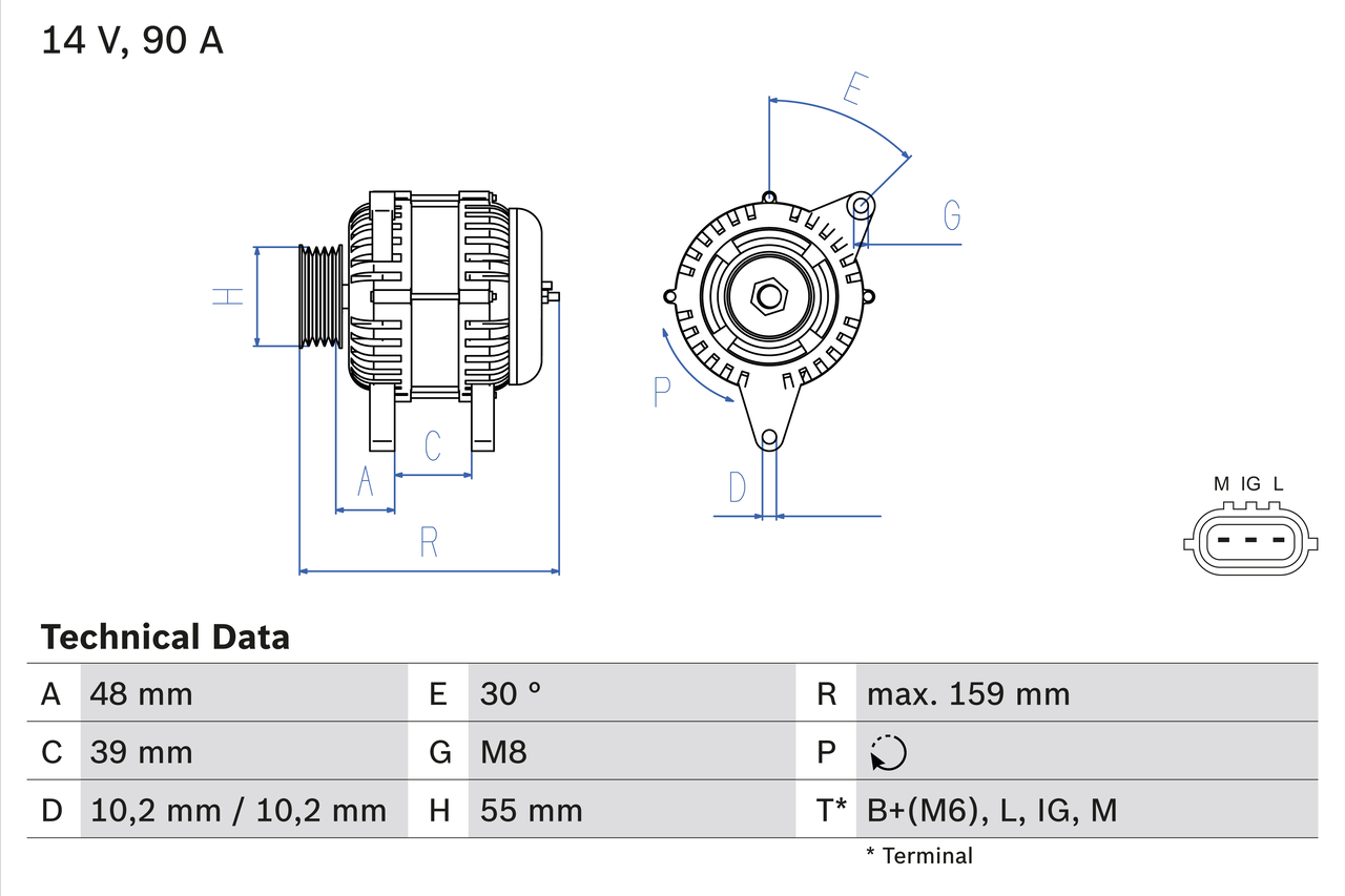 Alternator BOSCH 0 986 049 211