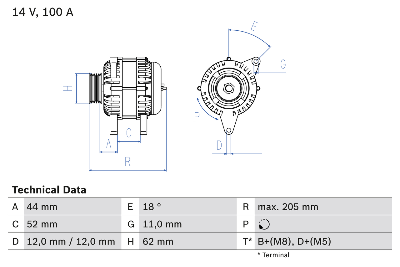 Alternator BOSCH 0 986 049 231