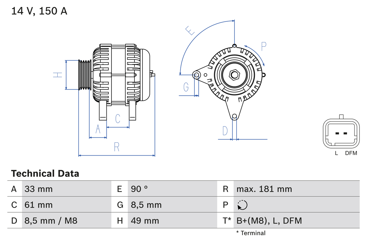 Alternator BOSCH 0 986 080 420