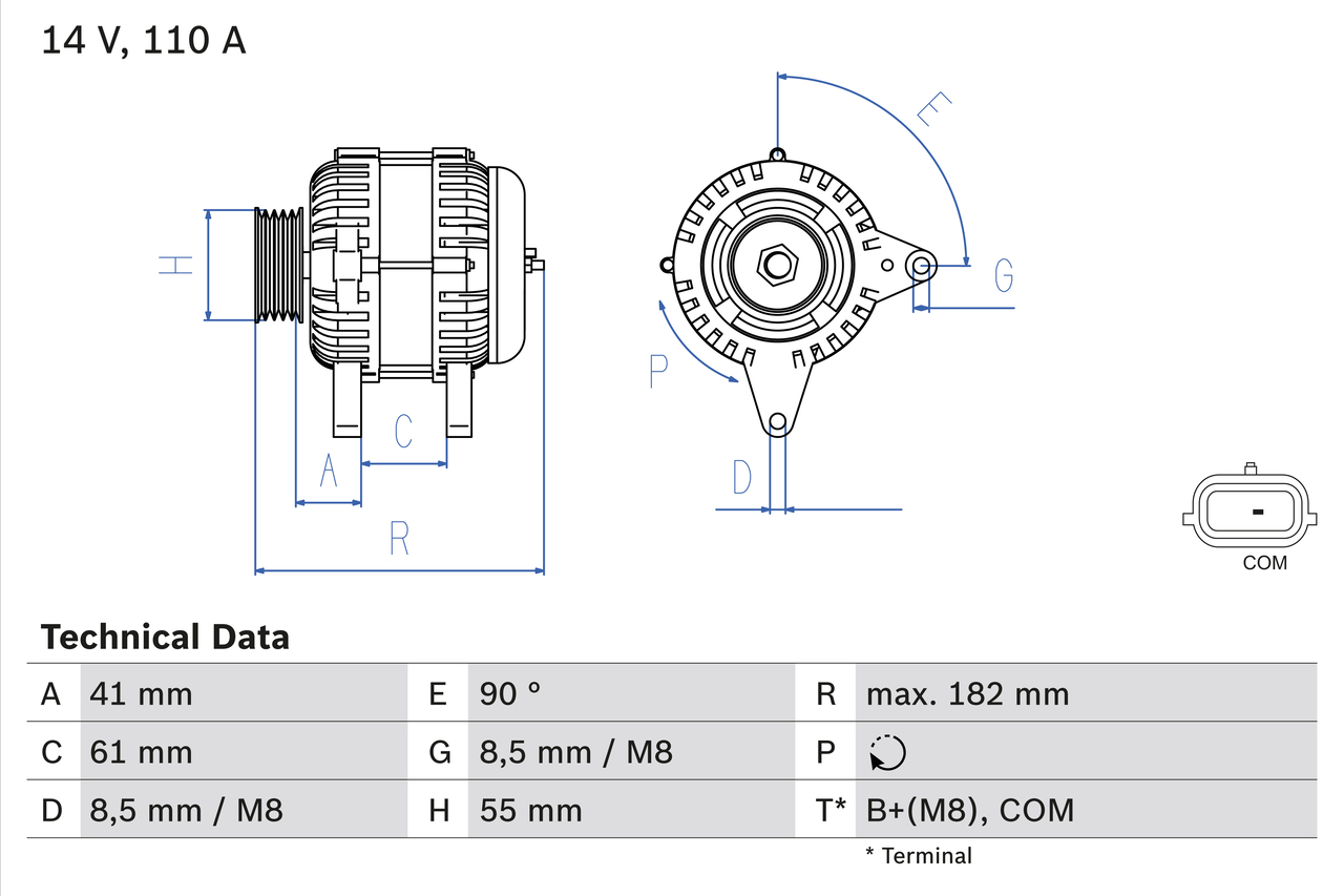 Alternator BOSCH 0 986 080 710
