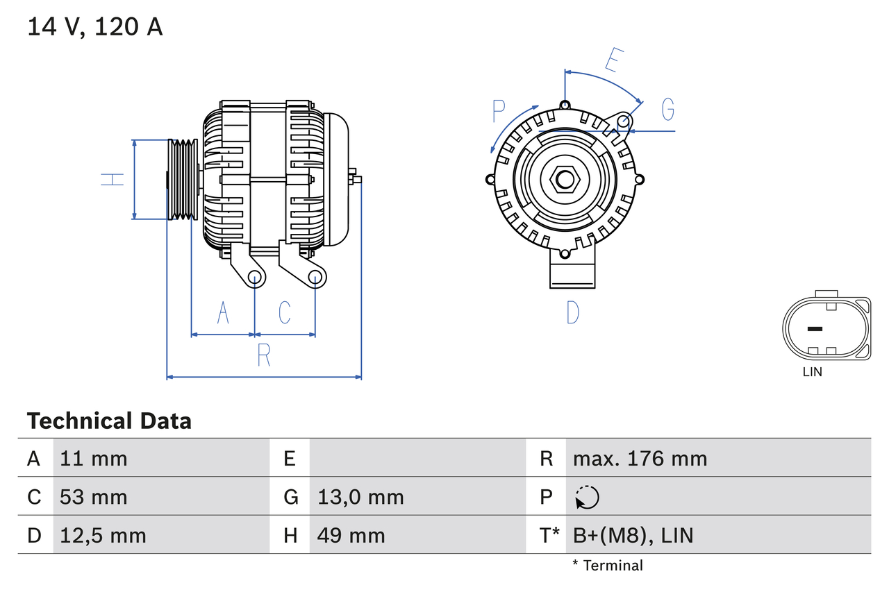 Alternator BOSCH 0 986 082 220