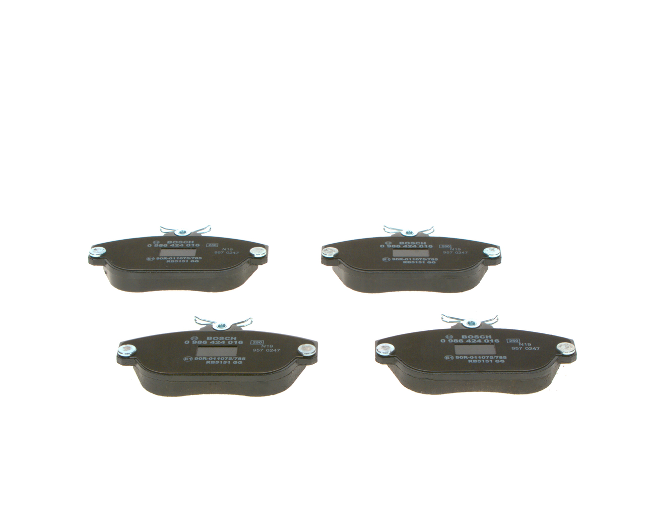 Placute frana BOSCH 0986424016