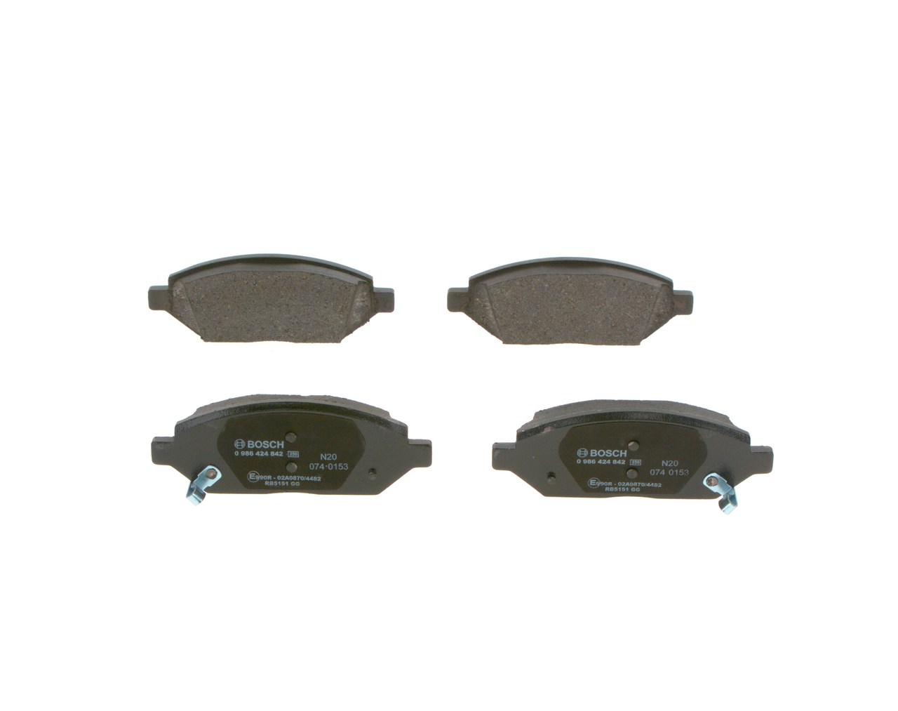 Placute frana BOSCH 0986424842