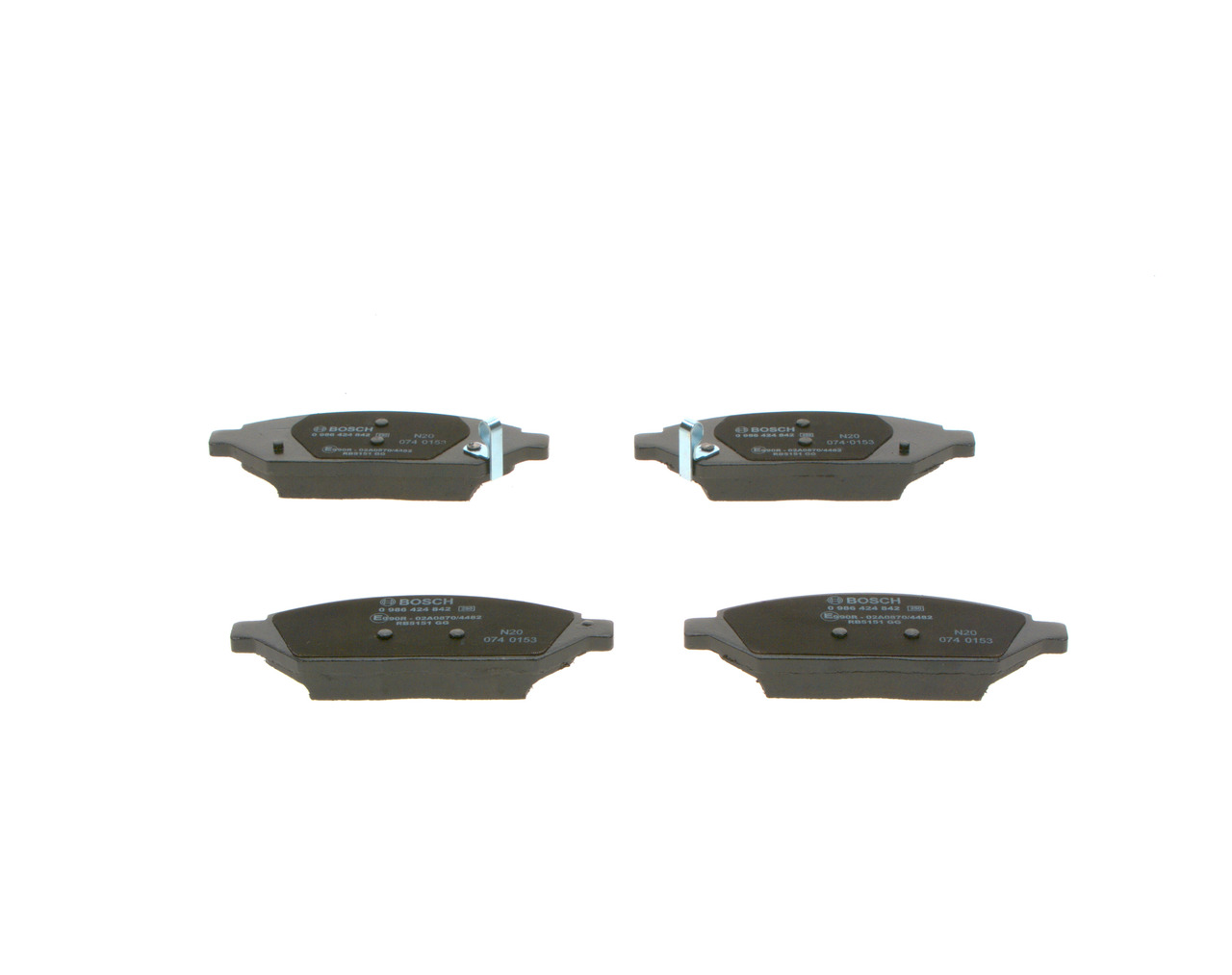 Placute frana BOSCH 0986424842