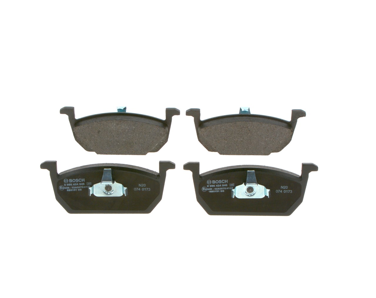 Placute frana BOSCH 0986424846