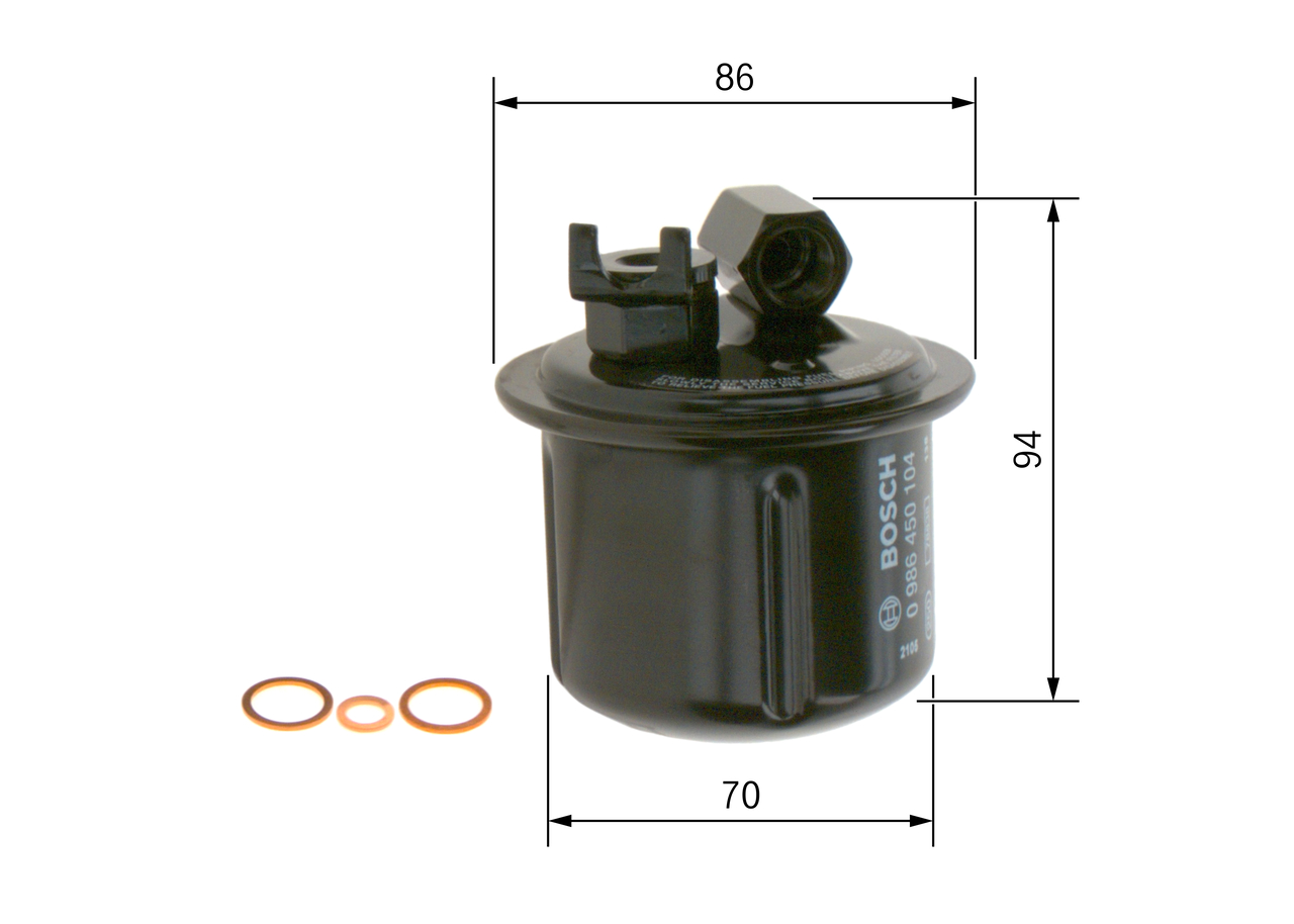 Filtru combustibil BOSCH 0986450104