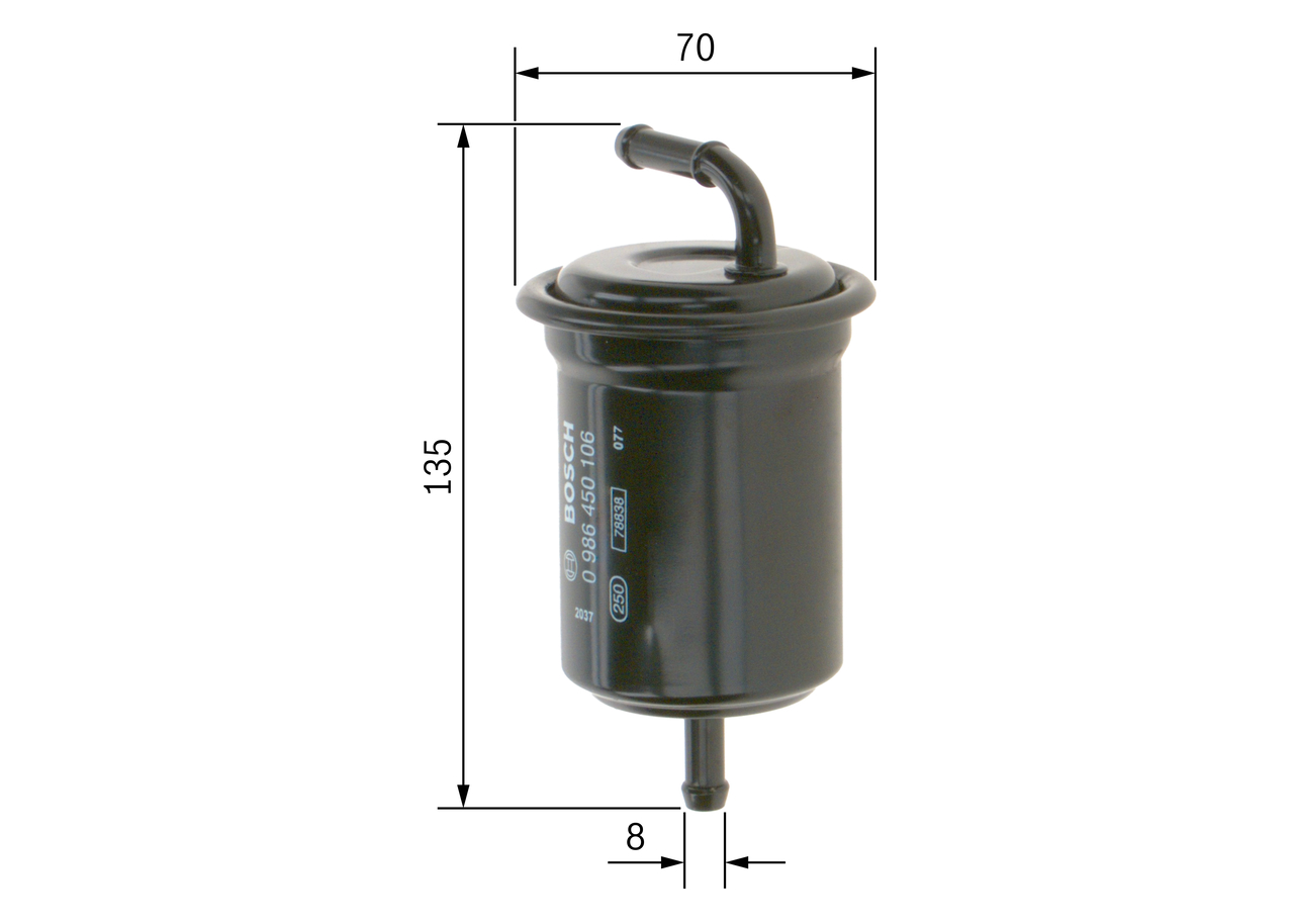 Filtru combustibil BOSCH 0986450106