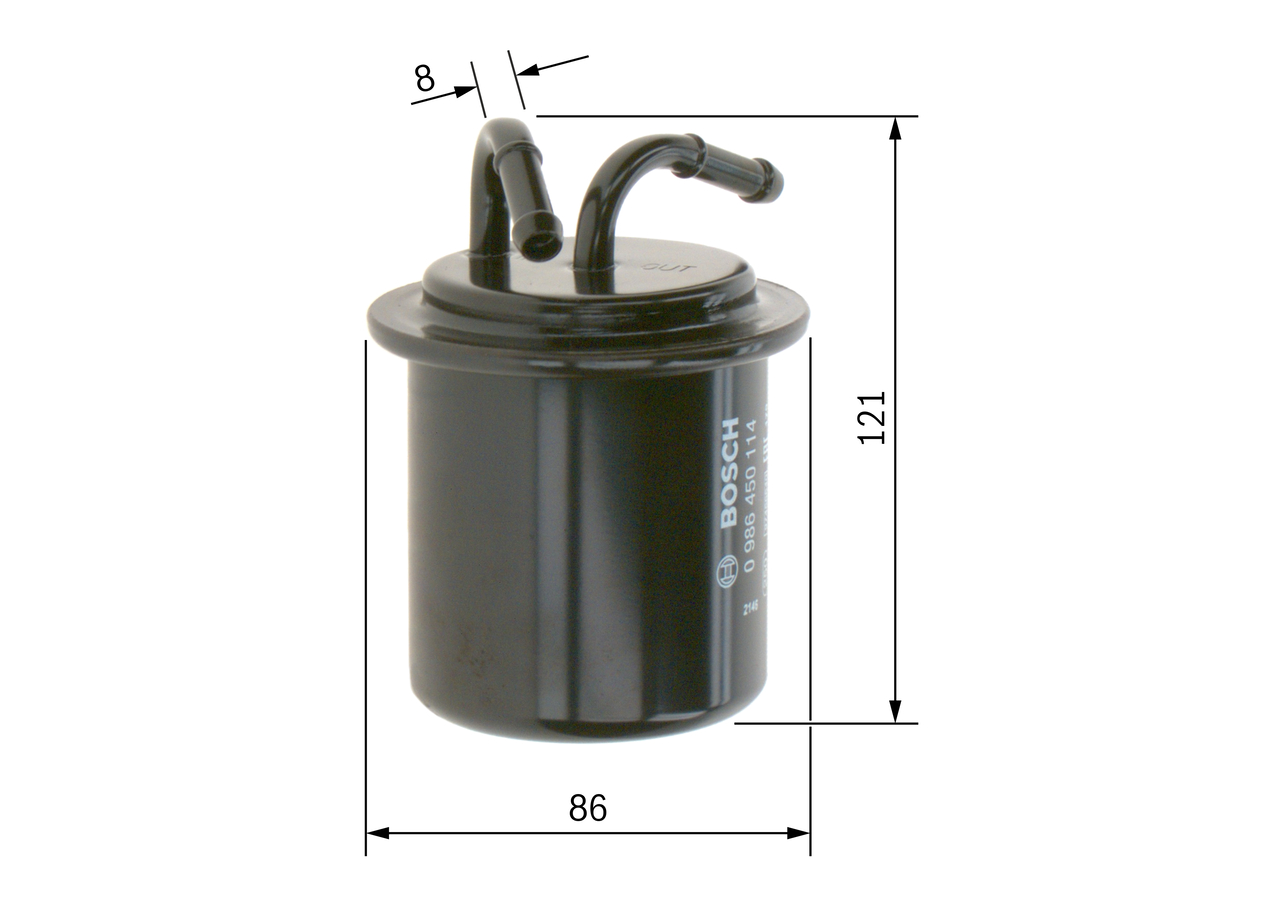 Filtru combustibil BOSCH 0986450114