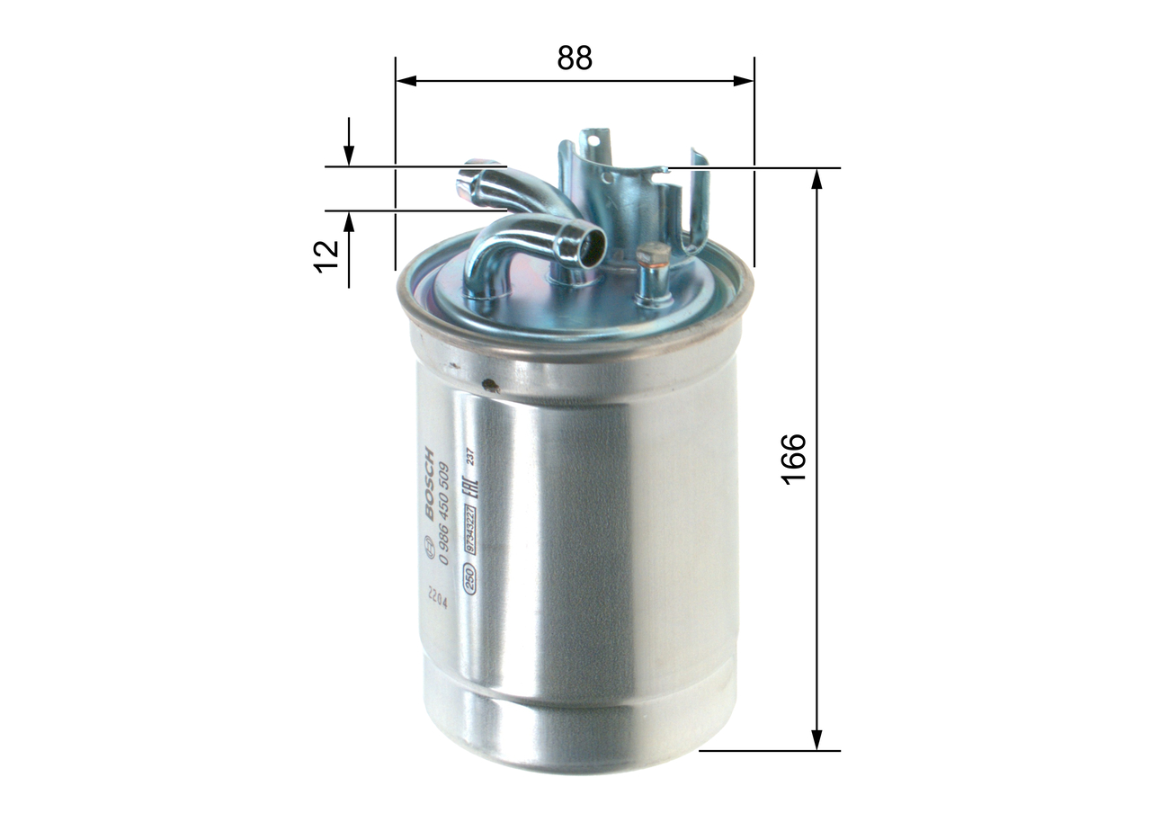 Filtru combustibil BOSCH 0986450509
