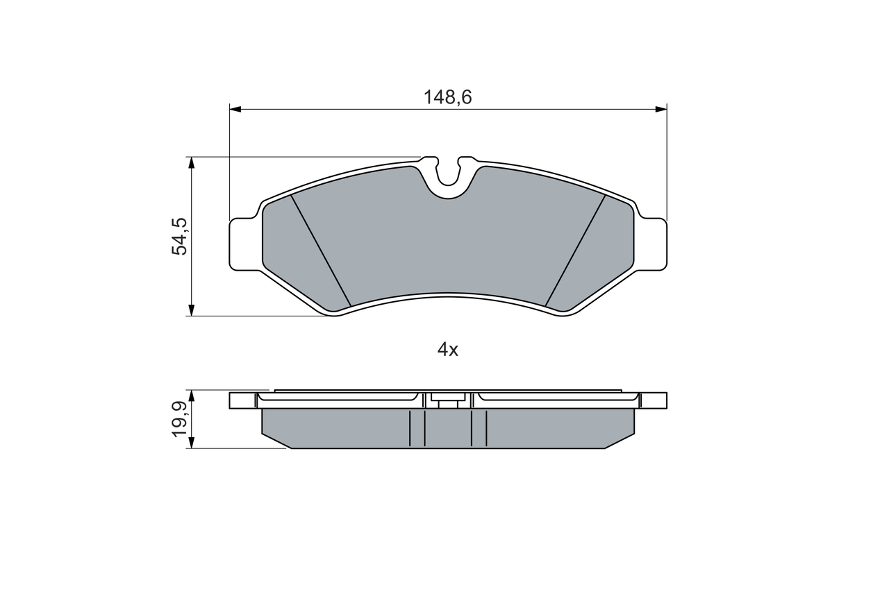 Placute frana BOSCH 0986460026
