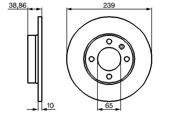 Disc frana BOSCH 0986478010
