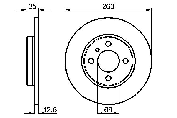 Disc frana BOSCH 0 986 478 029