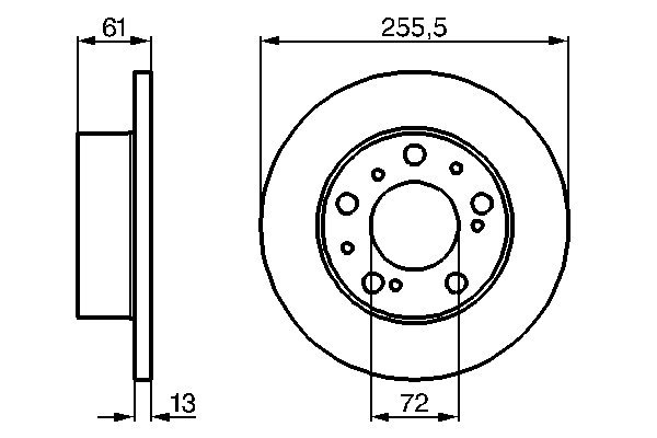 Disc frana BOSCH 0 986 478 067