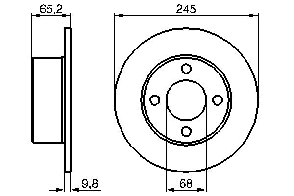 Disc frana BOSCH 0986478073