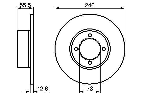 Disc frana BOSCH 0 986 478 082