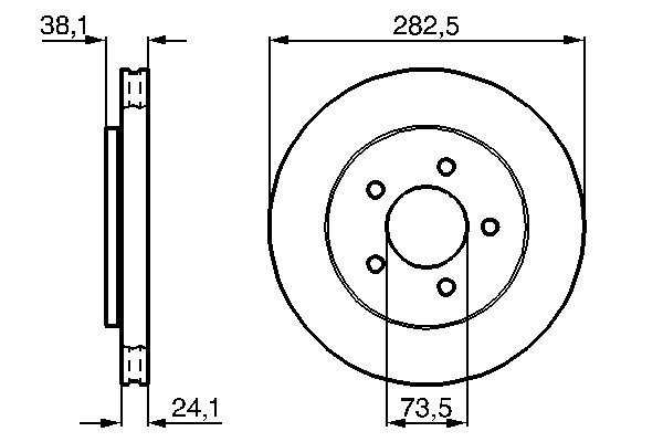 Disc frana BOSCH 0986478109