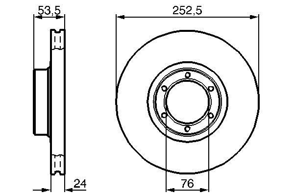 Disc frana BOSCH 0986478113