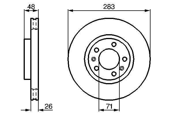 Disc frana BOSCH 0 986 478 125