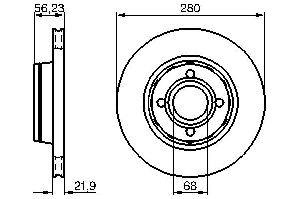 Disc frana BOSCH 0986478128