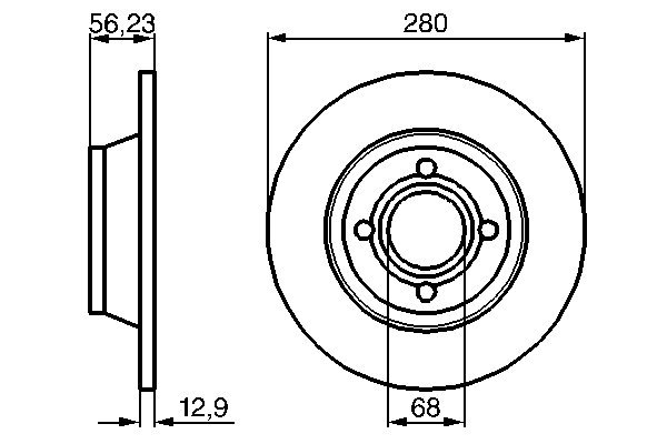 Disc frana BOSCH 0986478131