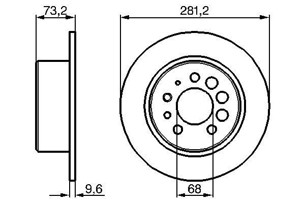 Disc frana BOSCH 0986478143