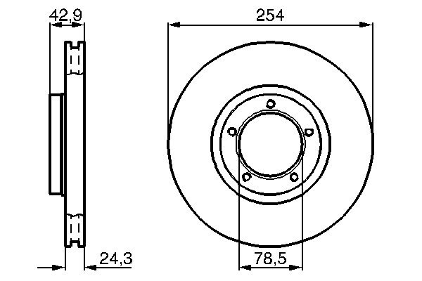 Disc frana BOSCH 0986478160