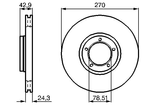 Disc frana BOSCH 0986478166