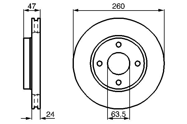 Disc frana BOSCH 0986478170