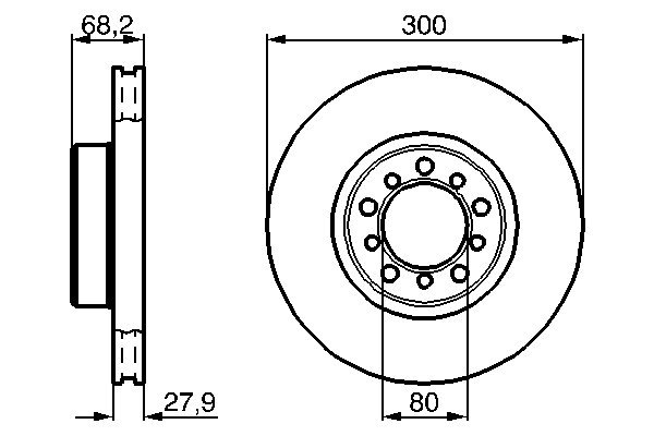 Disc frana BOSCH 0986478197