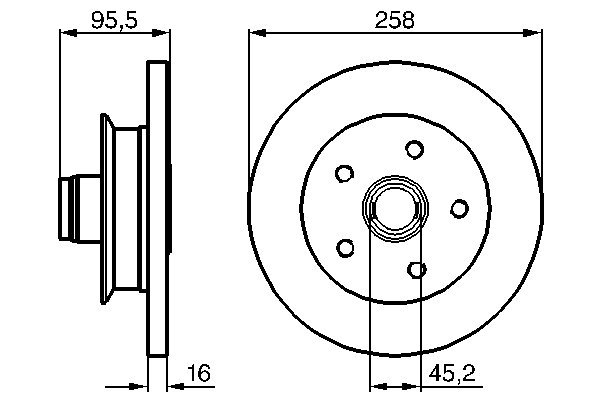 Disc frana BOSCH 0986478224