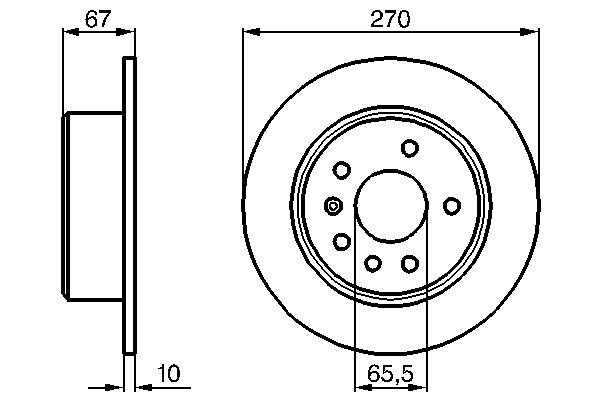 Disc frana BOSCH 0 986 478 267