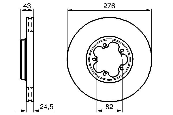 Disc frana BOSCH 0986478299