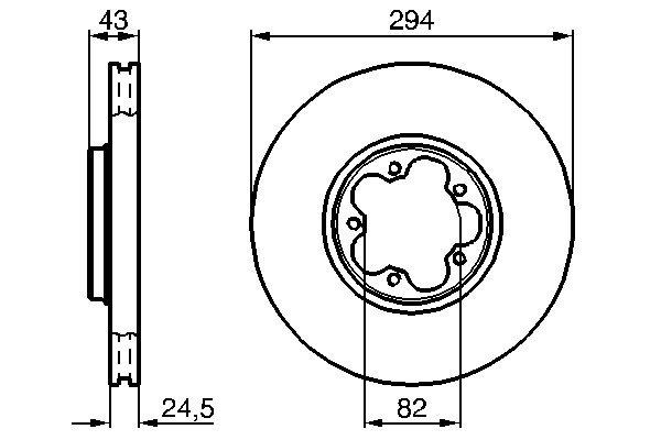 Disc frana BOSCH 0986478303
