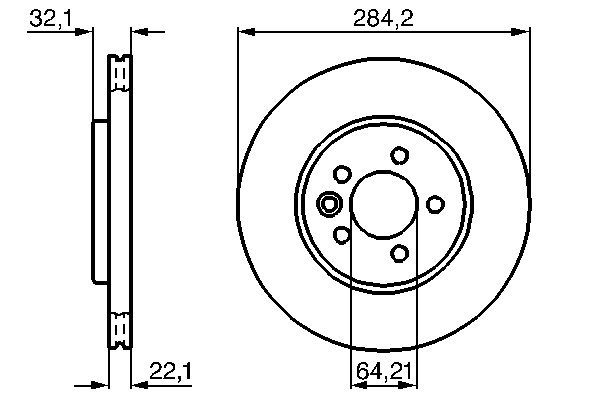 Disc frana BOSCH 0986478314