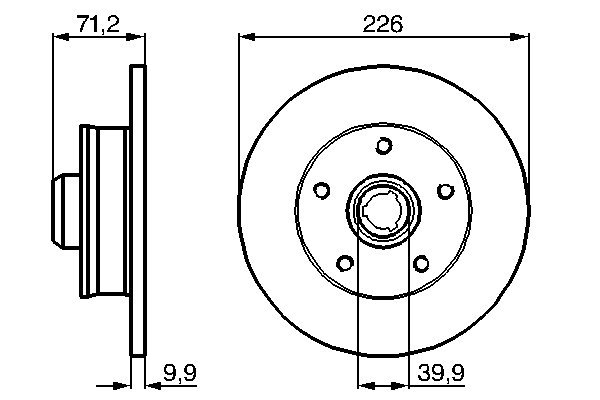 Disc frana BOSCH 0986478332
