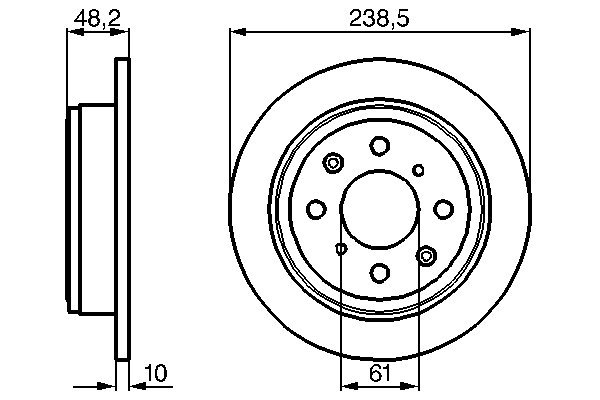 Disc frana BOSCH 0 986 478 350