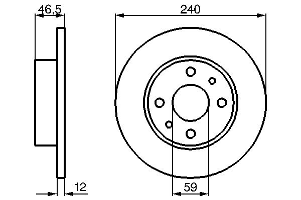 Disc frana BOSCH 0 986 478 353