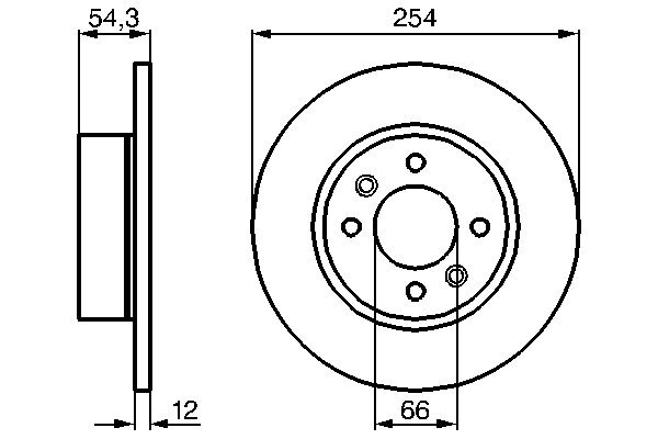 Disc frana BOSCH 0 986 478 390