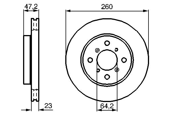 Disc frana BOSCH 0 986 478 415
