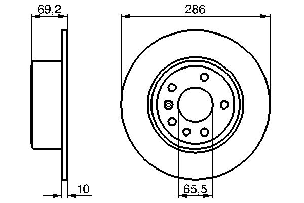 Disc frana BOSCH 0986478436