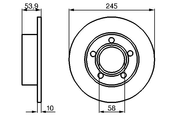 Disc frana BOSCH 0 986 478 461