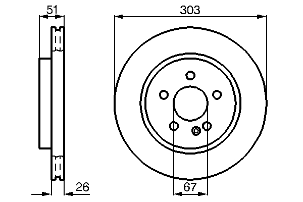 Disc frana BOSCH 0986478468