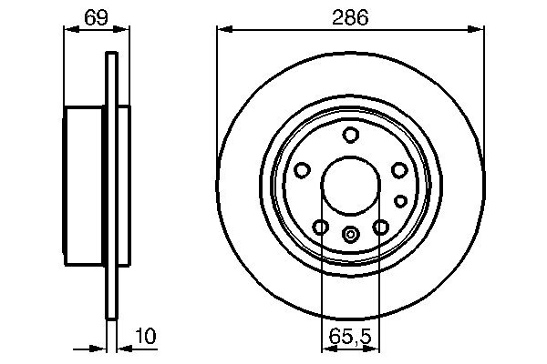 Disc frana BOSCH 0986478478