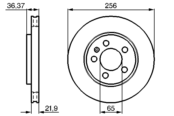 Disc frana BOSCH 0986478482