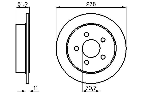 Disc frana BOSCH 0 986 478 487