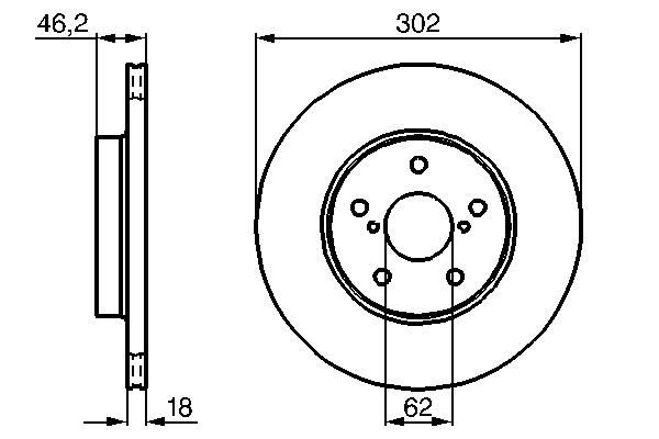 Disc frana BOSCH 0986478490
