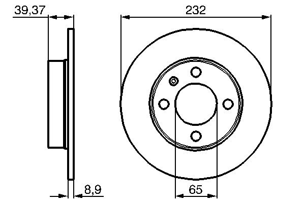 Disc frana BOSCH 0986478492