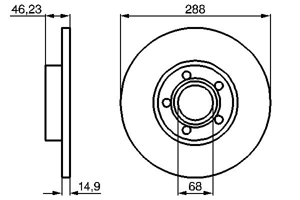 Disc frana BOSCH 0986478545