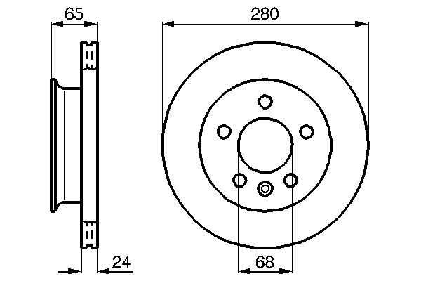 Disc frana BOSCH 0986478548