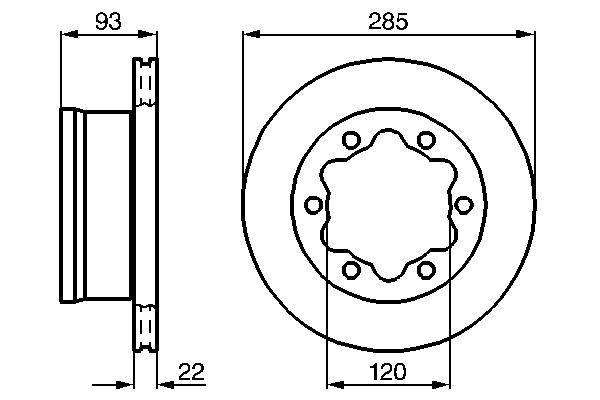 Disc frana BOSCH 0986478555
